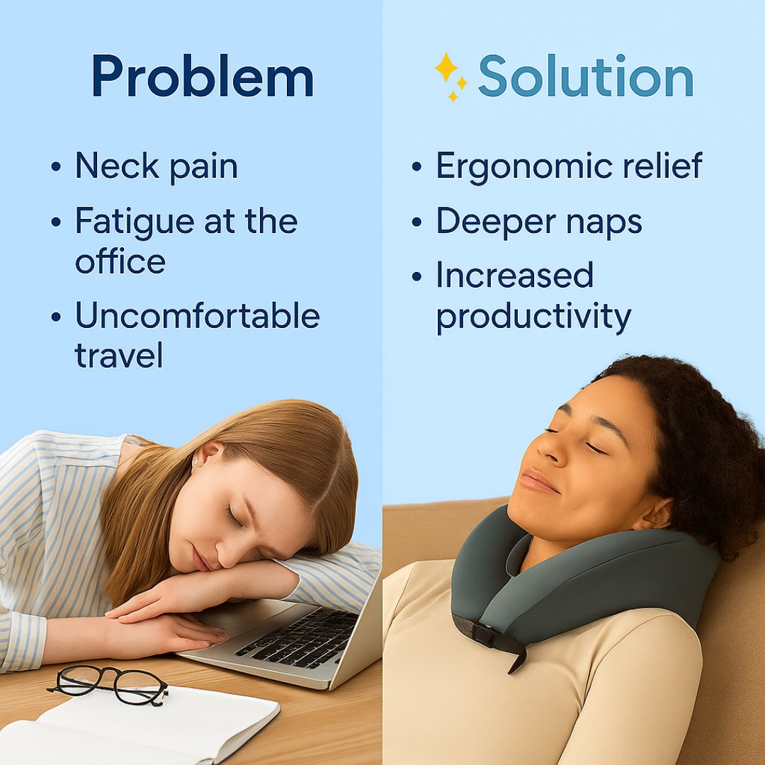 Ergonomic U-Shaped Nap Pillow